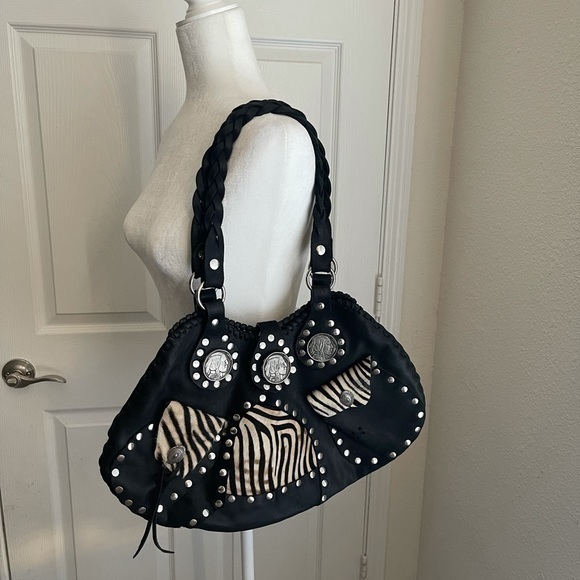 Handbags - RARE 1913 Liberty Buffalo Indian head coin concho hippie biker leather bag